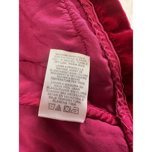 Velvet By Robert & Graham Rayna Velvet Blazer Red Button Up Medium RARE 18% Silk - Picture 11 of 16